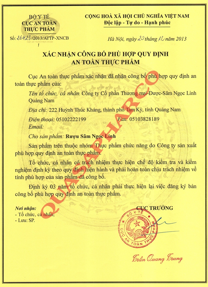 Chứng nhận 2