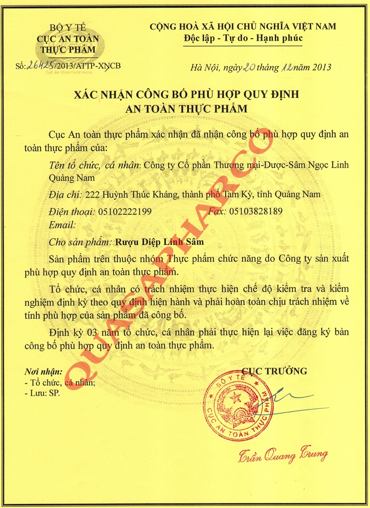 Chứng nhận 3